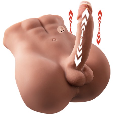 XISE - BERTLETT GODEMICHET ASS GODEMICHET RÉALISTE ET MASTURBATEUR ANUS POSITION DE FACE AVANT AVEC POUSSE 18 CM