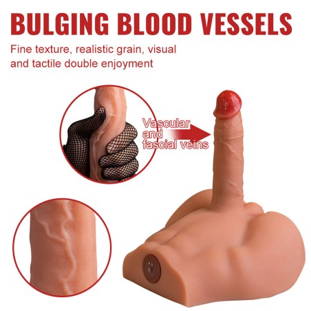 XISE - PEEL DILDO ASS REALISTIC DILDO MASTURBATOR FRONT POSITION WITH THRUSTING 17.5 CM