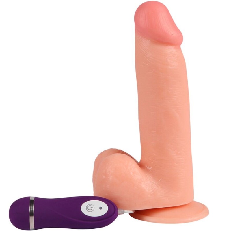SHEQU - PHANTOM VIBRATING DILDO WITH REMOTE CONTROL 20 CM SHEQU - PHANTOM VIBRATING DILDO WITH REMOTE CONTROL 20 CM