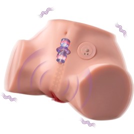 XISE - FENNIE MASTURBATEUR RÉALISTE MULTIPOSITIONS POUR VAGIN ET ANUS AVEC VIBRATION