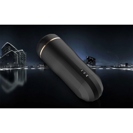 SHEQU - SNOW VAGINA MASTURBATOR WITH VIBRATION AND STIMULATING WAVES