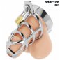 ADDICTED TOYS LOCKED - CAGE À PÉNIS EN MÉTAL AVEC VERROU ARGENT TAILLE S