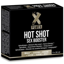 X POWER - HOT SHOT SEX BOOSTER AUGMENTATION DE LA LIBIDO 3 X 20 ML