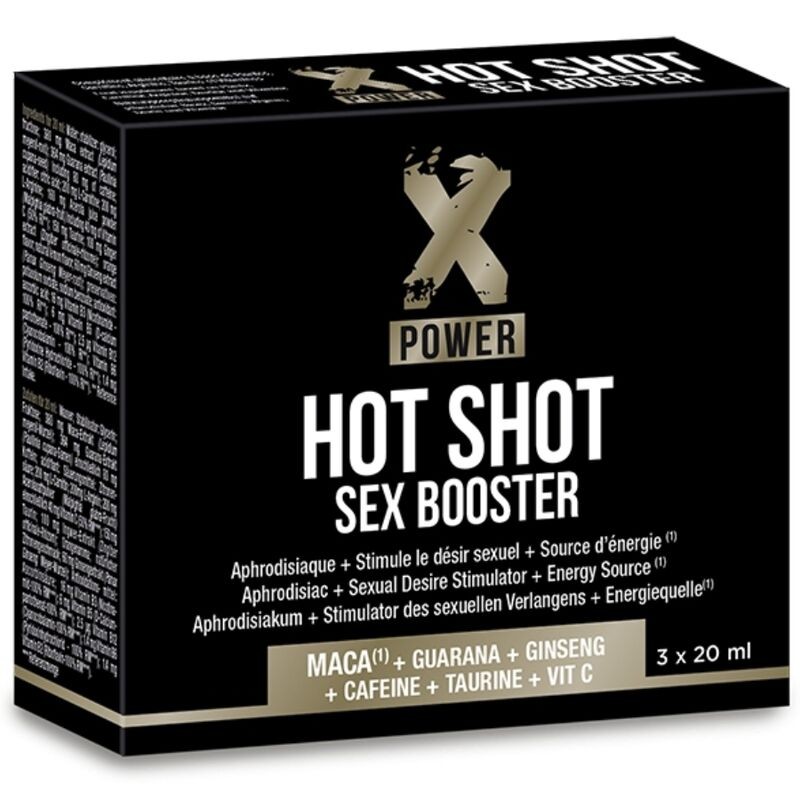 X POWER - HOT SHOT SEX BOOSTER AUGMENTATION DE LA LIBIDO 3 X 20 ML X POWER - HOT SHOT SEX BOOSTER AUGMENTATION DE LA LIBIDO 3 X 20 ML