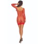 PASSION - BS108 BODYSTOCKING GRID ROUGE PASSION - BS108 BODYSTOCKING GRID ROUGE