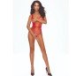 PASSION - BS115 BODYSTOCKING GRID ROUGE PASSION - BS115 BODYSTOCKING GRID ROUGE