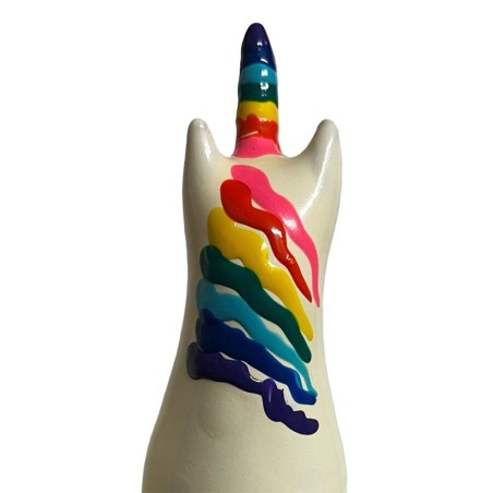 CONDOMERIE - HANDPAINTED NOVELTY CONDOMS UNICORN RAINBOW