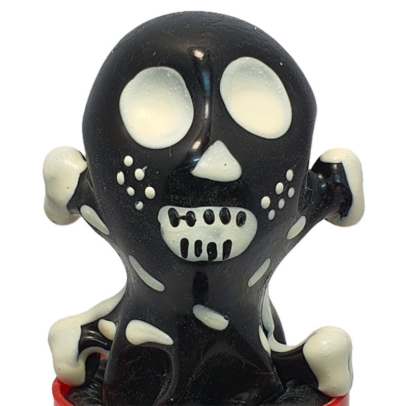 CONDOMERIE - HANDBEMALTE NEUHEITSKONDOME TOTENKOPF SCHWARZ MODELL 2 CONDOMERIE - HANDBEMALTE NEUHEITSKONDOME TOTENKOPF SCHWARZ MODELL 2
