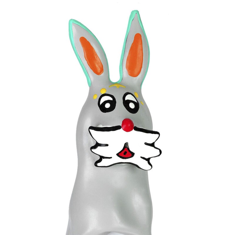 CONDOMERIE - PRÉSERVATIFS FANTAISIE PEINTS À LA MAIN EN FORME DE LAPIN XL CONDOMERIE - PRÉSERVATIFS FANTAISIE PEINTS À LA MAIN EN FORME DE LAPIN XL