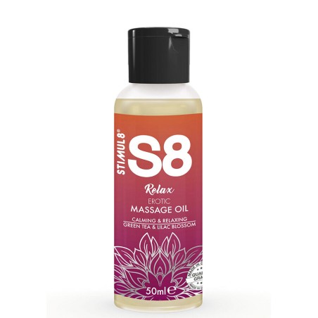 STIMUL8 - S8 RELAX OLIO PER MASSAGGIO EROTICO TÈ VERDE 50 ML