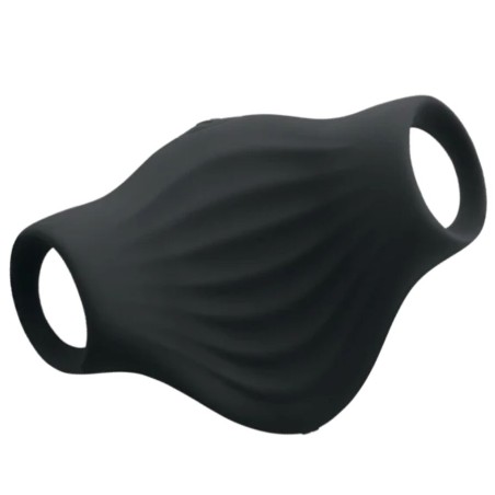 ROCKS-OFF - VIBRATORE FLESSIBILE PALM BLACK MASTURBATOR