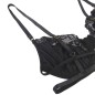 SUBBLIME - ENSEMBLE 3 PIÈCES SOUTIEN-GORGE + STRING + JARRETIÈRE DENTELLE NOIR S/M SUBBLIME - ENSEMBLE 3 PIÈCES SOUTIEN-GORGE + STRING + JARRETIÈRE DENTELLE NOIR S/M