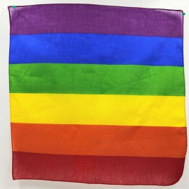 PRIDE - RAINBOW FLAG TRIANGULAR COTTON SCARF