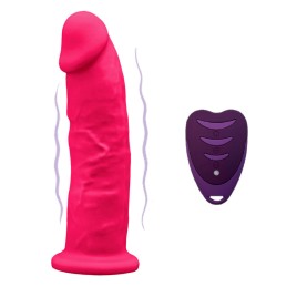 SILEXD - REALISTISCHER PENIS MODELL 2 ROSA + FERNBEDIENUNG LRS 17 CM