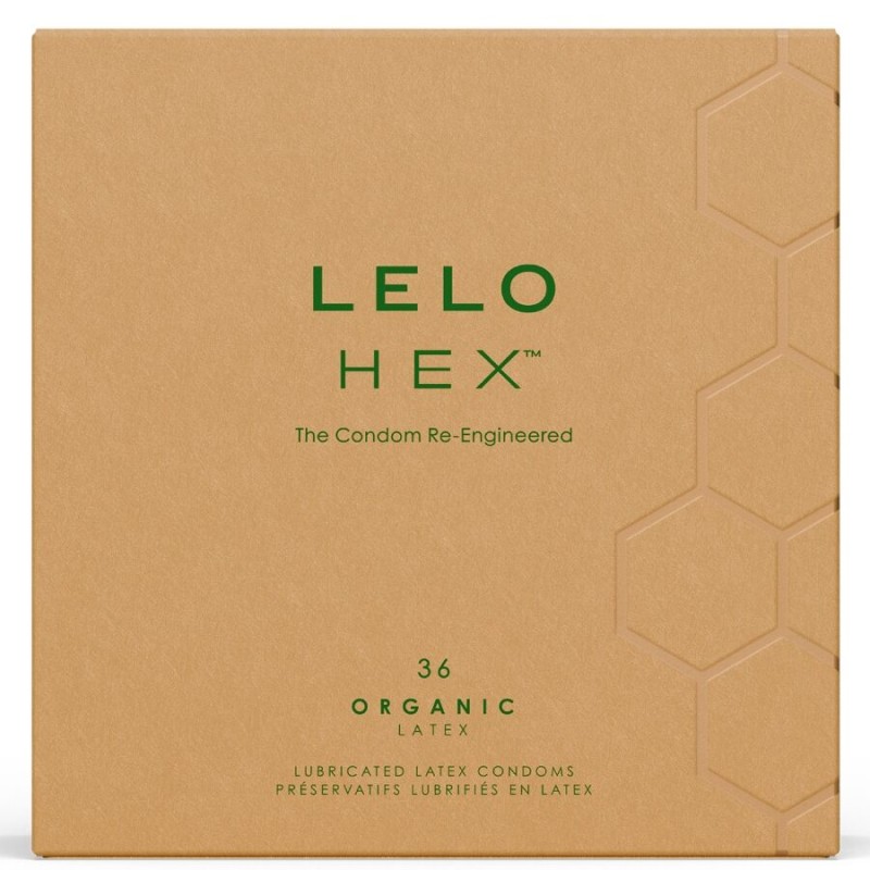 LELO - PRESERVATIVI ORGANICI HEX CONFEZIONE DA 36 UNITÀ LELO - PRESERVATIVI ORGANICI HEX CONFEZIONE DA 36 UNITÀ