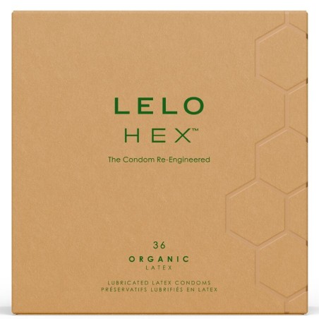 LELO - PRESERVATIVI ORGANICI HEX CONFEZIONE DA 36 UNITÀ