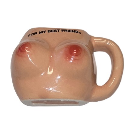 DIABLO PICANTE AIMANT POITRINE DANS UNE TASSE EN CÉRAMIQUE « POUR MON MEILLEUR AMI »