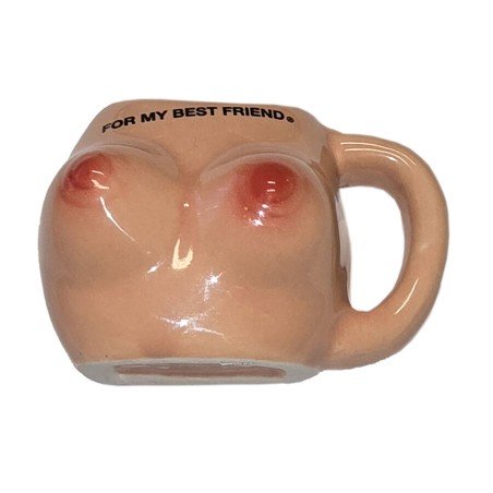 DIABLO PICANTE AIMANT POITRINE DANS UNE TASSE EN CÉRAMIQUE « POUR MON MEILLEUR AMI »