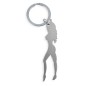 DIABLO PICANTE - SCHLÜSSELANHÄNGER MIT WEIBLICHER SILHOUETTE IN SILBERFARBE MIT BIERÖFFNER DIABLO PICANTE - SCHLÜSSELANHÄNGER MIT WEIBLICHER SILHOUETTE IN SILBERFARBE MIT BIERÖFFNER