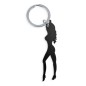DIABLO PICANTE - PORTACHIAVI CON SILHOUETTE FEMMINILE DI COLORE NERO CON APRIBIRRA DIABLO PICANTE - PORTACHIAVI CON SILHOUETTE FEMMINILE DI COLORE NERO CON APRIBIRRA