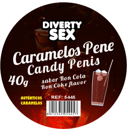 DIABLO PICANTE - 20 BONBONS EN FORME DE PÉNIS AU GOÛT GIN TONIC