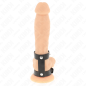 KINK - VERSTELLBARER DOPPELTER PENISRING AUS LEDER