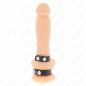 KINK - ANELLO PER PENE REGOLABILE IN PELLE DOPPIA