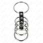 KINK - 5 PENISRINGE 3,7 CM BIS 5 CM METALL DURCH LEDER VERBUNDEN