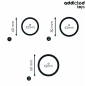 ADDICTED TOYS - SET OF SILICONE RINGS MODEL 2 ADDICTED TOYS - SET OF SILICONE RINGS MODEL 2