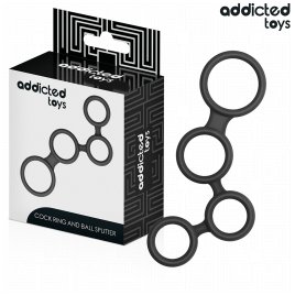 ADDICTED TOYS - PENISRING MIT TEILERN FÜR HODEN