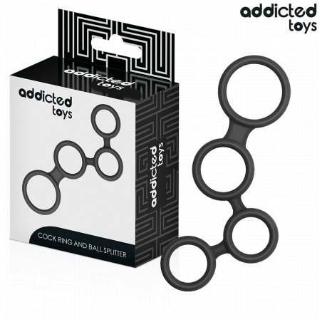 ADDICTED TOYS - PENISRING MIT TEILERN FÜR HODEN