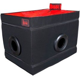 SECRET DOME - KINK CLUB LA NICHE CABIN SCHWARZ ROT