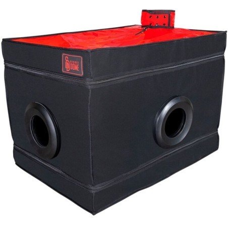 SECRET DOME - KINK CLUB LA NICHE CABIN SCHWARZ ROT
