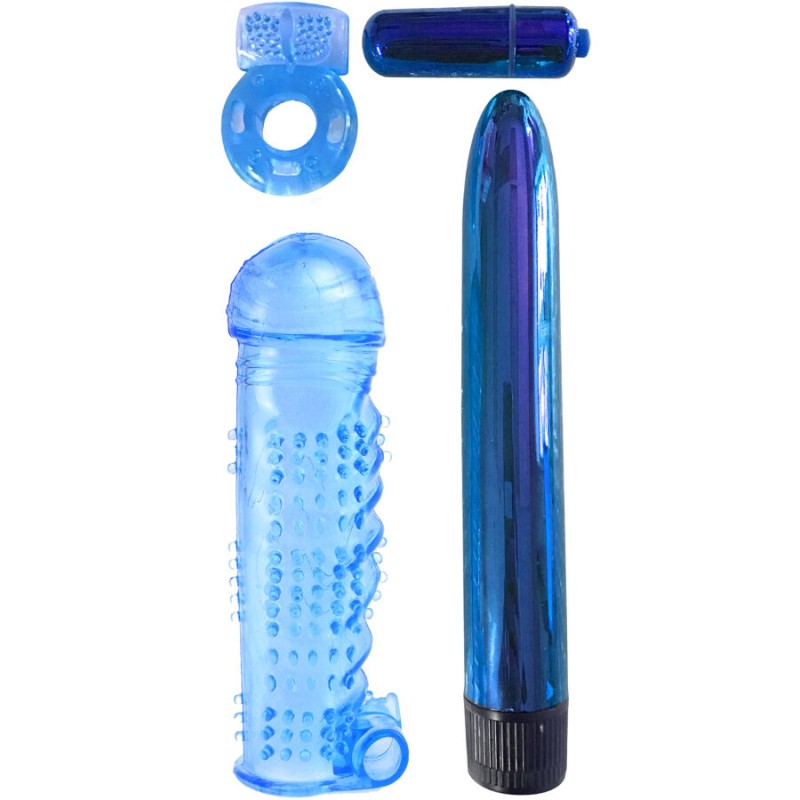 CLASSIX - KIT DE PLAISIR ULTIME POUR COUPLES AZUL CLASSIX - KIT DE PLAISIR ULTIME POUR COUPLES AZUL