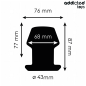 ADDICTED TOYS - EXTREME HOLLOW ANAL PLUG SILICONE SIZE M 8.7 CM ADDICTED TOYS - EXTREME HOLLOW ANAL PLUG SILICONE SIZE M 8.7 CM