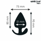 ADDICTED TOYS - TAPPO ANALE TAGLIA XL 9.5 CM ADDICTED TOYS - TAPPO ANALE TAGLIA XL 9.5 CM