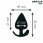 ADDICTED TOYS - TAPPO ANALE TAGLIA S 5,3 CM ADDICTED TOYS - TAPPO ANALE TAGLIA S 5,3 CM