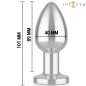 INTENSE - ANAL PLUG 10 VIBRATIONS METAL WITH REMOTE CONTROL L INTENSE - ANAL PLUG 10 VIBRATIONS METAL WITH REMOTE CONTROL L