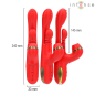 INTENSE - KATY STIMOLATORE CLITORIDEO MULTIFUNZIONE 4 TESTINE INTERCAMBIABILI ROSSO INTENSE - KATY STIMOLATORE CLITORIDEO MULTIFUNZIONE 4 TESTINE INTERCAMBIABILI ROSSO