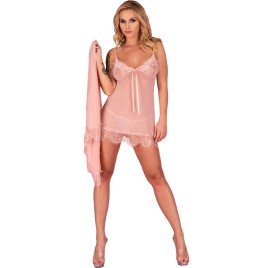 LIVCO CORSETTI FASHION - HYEONA 1710 BABYDOLL + PERIZOMA ROSA S