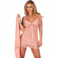 LIVCO CORSETTI FASHION - BABYDOLL HYEONA 1710 + THONG ROSE S