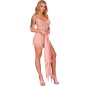 LIVCO CORSETTI FASHION - BABYDOLL HYEONA 1710 + THONG ROSE S
