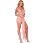 LIVCO CORSETTI FASHION - HYEONA 1710 BABYDOLL + THONG ROSE XL