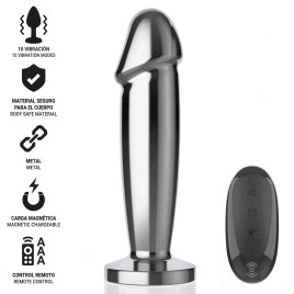 INTENSE - ANAL PLUG 10 VIBRATIONEN METALLDILDO MIT FERNBEDIENUNG S