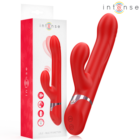 INTENSE - LELE MULTIFUNKTIONSVIBRATOR ROTIEREND OSZILLATION STIMULATION ROT