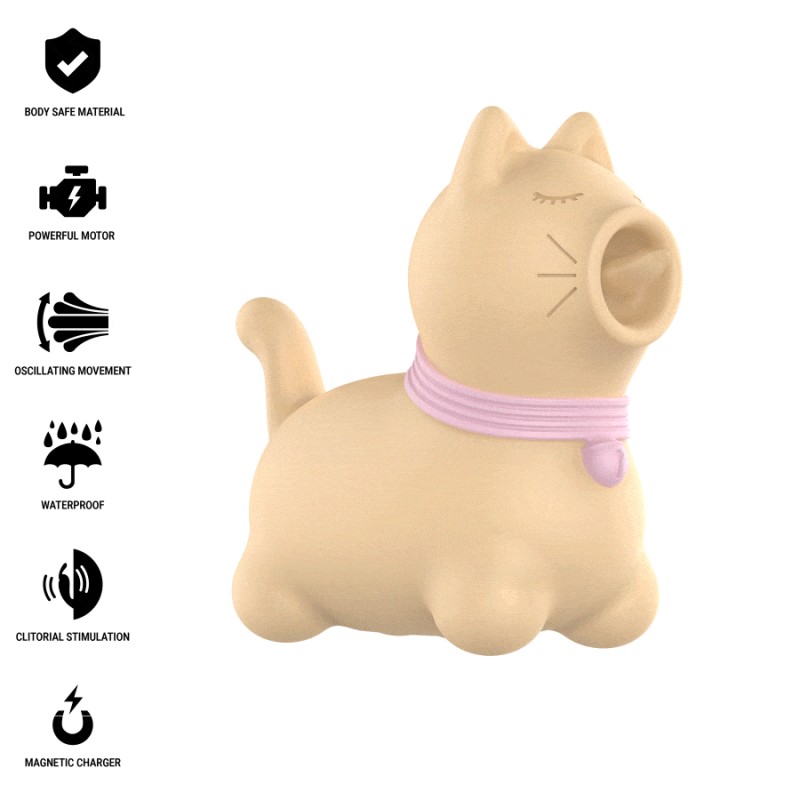 INTENSE - STIMULATEUR DE CLITORIS POUR CHIOT JAUNE INTENSE - STIMULATEUR DE CLITORIS POUR CHIOT JAUNE