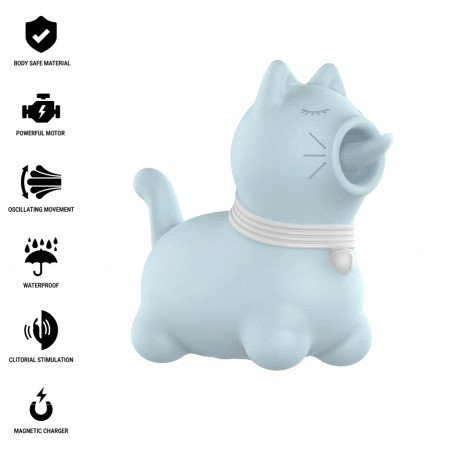 INTENSE - STIMULATEUR DE CLITORIS POUR CHIOT BLEU