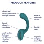 SATISFYER - G PER FODDES 2 VIBRATORE CONIGLIO VERDE BOTTIGLIA SATISFYER - G PER FODDES 2 VIBRATORE CONIGLIO VERDE BOTTIGLIA
