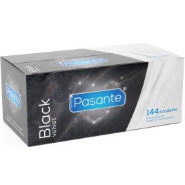 PASANTE - PRESERVATIVI IN VELLUTO NERO SCATOLA DA 144 UNITÀ