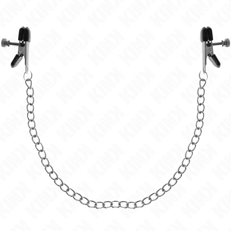 KINK - PINCES À TAMELON CHAÎNE PLATE ARGENT 34 CM KINK - PINCES À TAMELON CHAÎNE PLATE ARGENT 34 CM